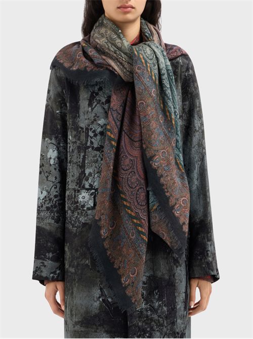 Scialle in cashmere con motivo paisley PIERRE-LOUIS MASCIA | 135X195S518735